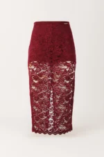 SAIA MIDI DE RENDA BORDEAUX SAHOCO