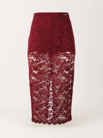 SAIA MIDI DE RENDA BORDEAUX SAHOCO
