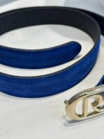 CINTO AZUL COM FIVELA DOURADA RINASCIMENTO - Image 2