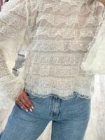 BLUSA CREME DE RENDA PONTO CHIC - Image 3