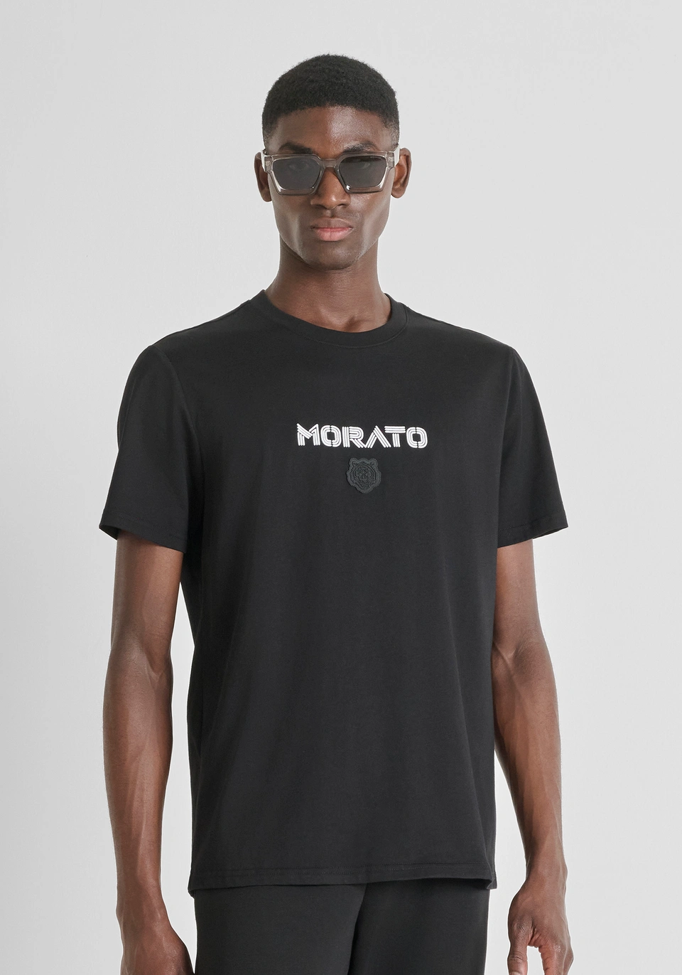 MMKS02546-FA100240-9000_01 T-SHIRT REGULAR FIT PRETA ANTONY MORATO - Image 1