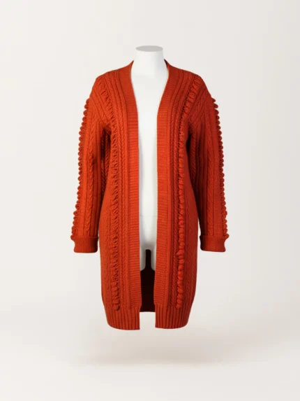 CARDIGAN EM TRICÔ TELHA SAHOCO
