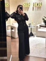CALÇA PRETA COM BOTÃO DOURADO PONTO CHIC - Image 2