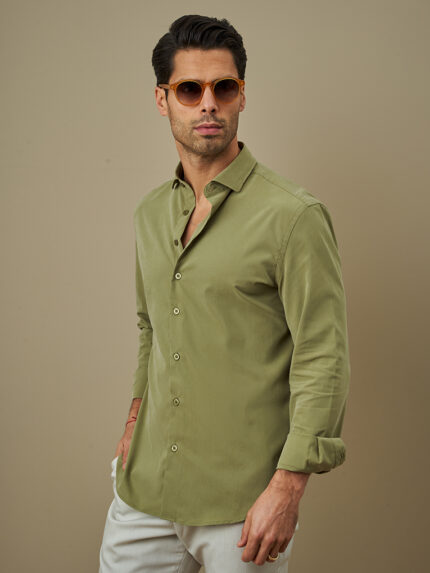 CAMISA RELAXED FIT VERDE OLIVA ZOLF