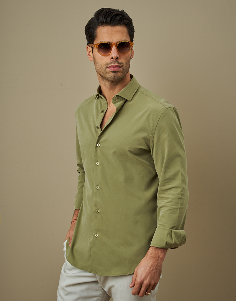 251909000_Camisa-Relaxed-Fit_0071 CAMISA RELAXED FIT VERDE OLIVA ZOLF - Image 1