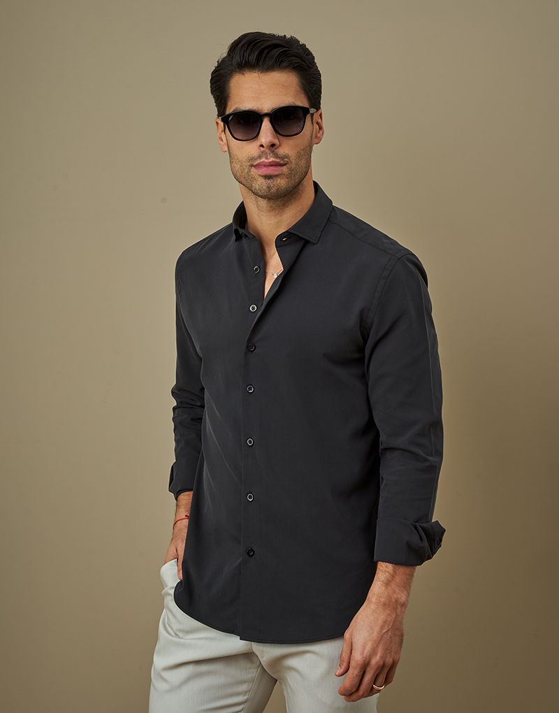 251909000_Camisa-Relaxed-Fit_0081 CAMISA RELAXED FIT PRETA ZOLF - Image 1