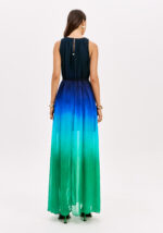 VESTIDO COMPRIDO PLISSADO DEGRADÉ COM CORDÃO LANÇA PERFUME - Image 6
