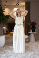 VESTIDO COMPRIDO COM APLICAÇÕES DOURADAS LANÇA PERFUME - Image 2