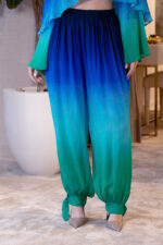 CALÇA PLISSADA DEGRADÉ AZUL E VERDE LANÇA PERFUME - Image 3