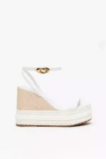 SANDÁLIA PLATAFORMA EM RÁFIA OFF WHITE LANÇA PERFUME - Image 2
