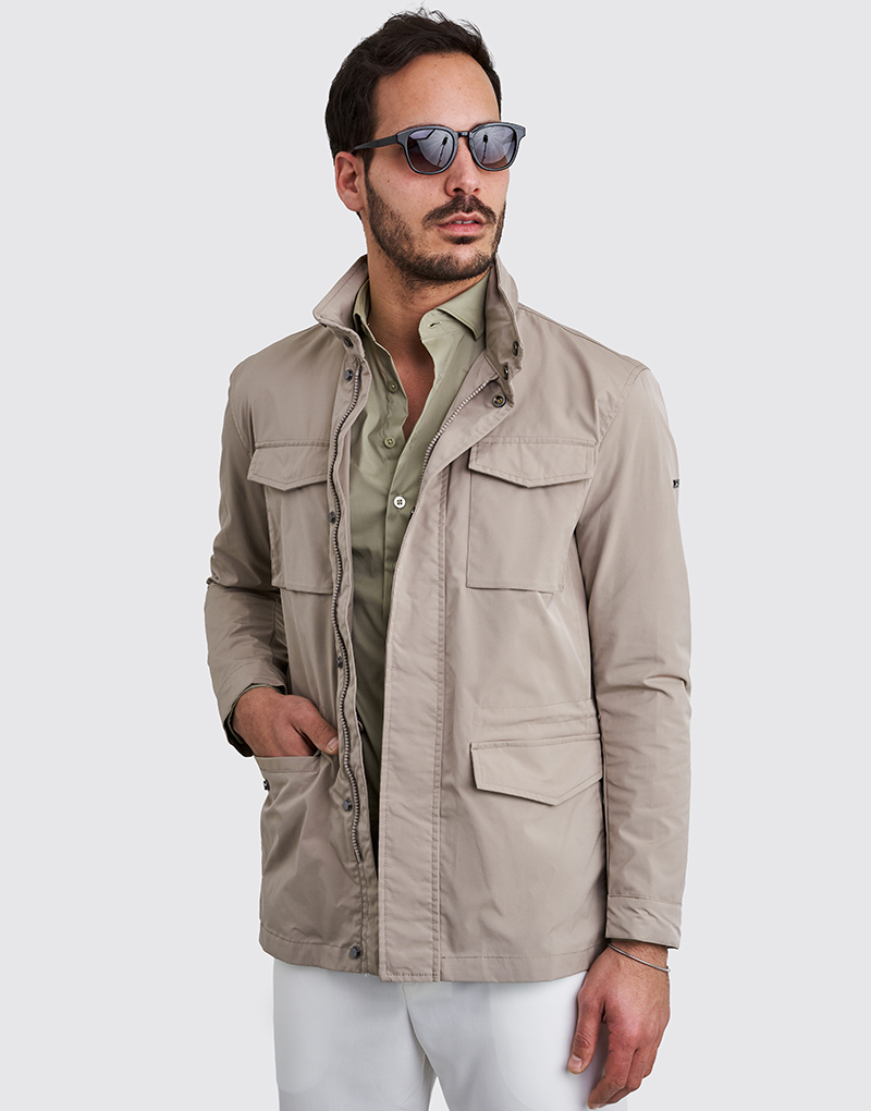 254518000_bege_0091 PARKA TÉCNICA LEVE COM BOLSOS BEGE ZOLF - Image 1
