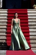 VESTIDO LONGO VERDE PEITO TRABALHADO PONTO CHIC - Image 5