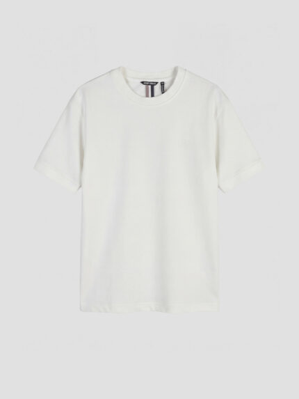 TSHIRT BRANCA COM LOGOTIPO MINIMAL EM RELEVO ANTONY MORATO