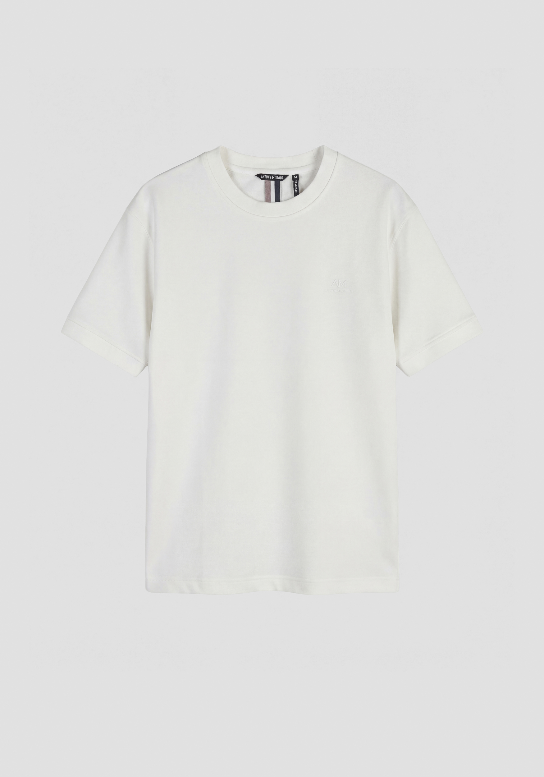 MMFL01141-FA150188-1011_01 TSHIRT BRANCA COM LOGOTIPO MINIMAL EM RELEVO ANTONY MORATO - Image 1