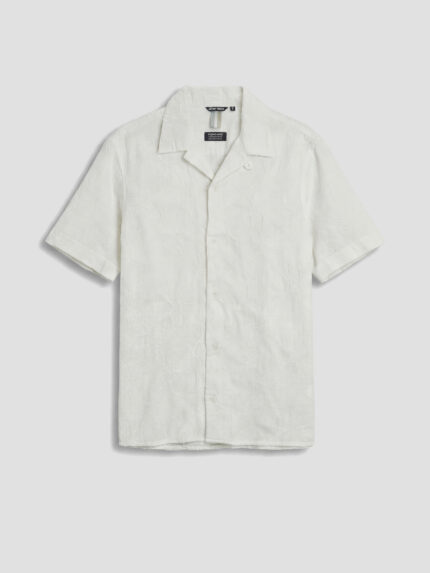 CAMISA BRANCA BORDADA MANGA CURTA ANTONY MORATO