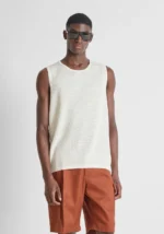 CAMISOLA CAVA CRU EM MALHA TEXTURADA ANTONY MORATO