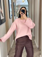 CAMISOLA DE MALHA ROSA SUAVE PONTO CHIC - Image 3
