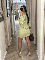 VESTIDO CURTO VERDE SECO COM RENDA NAS COSTAS PONTO CHIC - Image 4