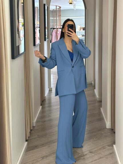 CALÇA AZUL COBALTO DE ALFAIATARIA IMPERIAL