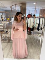 VESTIDO COMPRIDO ROSA COM PARTE SUPERIOR ESTRUTURADA PONTO CHIC - Image 3