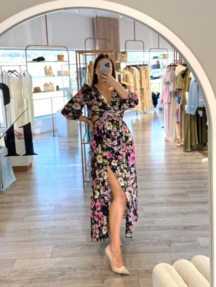 VESTIDO LONGO ESTAMPADO IMPERIAL
