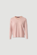 CAMISOLA DE MALHA ROSA COM CORRENTE DOURADA FERRACHE