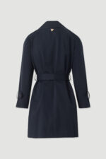 GABARDINE MIDI AZUL MARINHO COM CINTO FERRACHE - Image 9