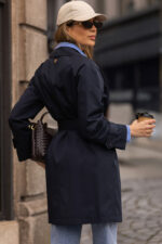 GABARDINE MIDI AZUL MARINHO COM CINTO FERRACHE - Image 6