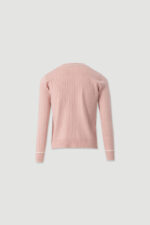 CARDIGAN DE MALHA ROSA CANELADA FERRACHE - Image 4