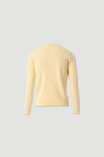 CARDIGAN DE MALHA AMARELO CANELADA FERRACHE - Image 5