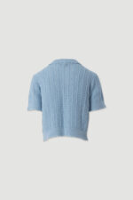 POLO DE MALHA AZUL TEXTURADO FERRACHE - Image 4