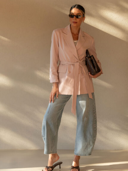 BLAZER ROSA COM CINTO FERRACHE