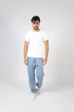 CALÇA DE GANGA AZUL CLARA RELAX FIT JOVITS