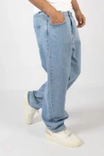 CALÇA DE GANGA AZUL CLARA RELAX FIT JOVITS - Image 3