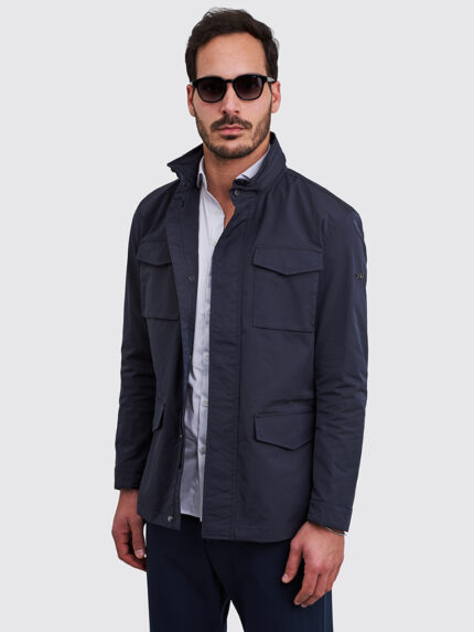 PARKA TÉCNICA LEVE COM BOLSOS AZUL ZOLF