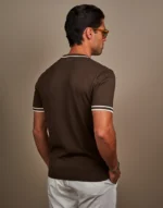 T-SHIRT TRICOT BICOLOR CACAU ZOLF - Image 2
