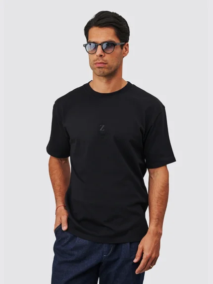 T-SHIRT OVERSIZE Z PRETA ZOLF