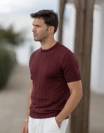 T-SHIRT TRICOT FALSO LISO BORGONHA ZOLF - Image 2