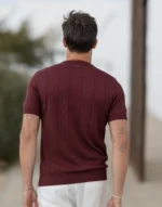 T-SHIRT TRICOT FALSO LISO BORGONHA ZOLF - Image 4