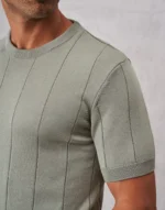 T-SHIRT TRICOT FALSO LISO VERDE SECO ZOLF - Image 2