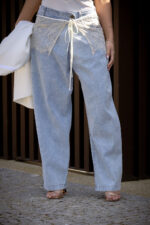CALÇA DE GANGA COM DETALHE EM RENDA DIXIE - Image 5