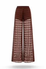 CALÇA DE RENDA CASTANHA DE CINTURA SUBIDA SAHOCO - Image 7
