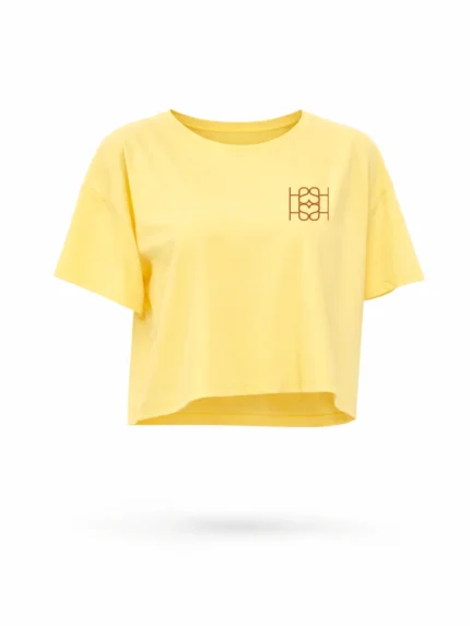 T-SHIRT AMARELA COM LOGÓTIPO SAHOCO