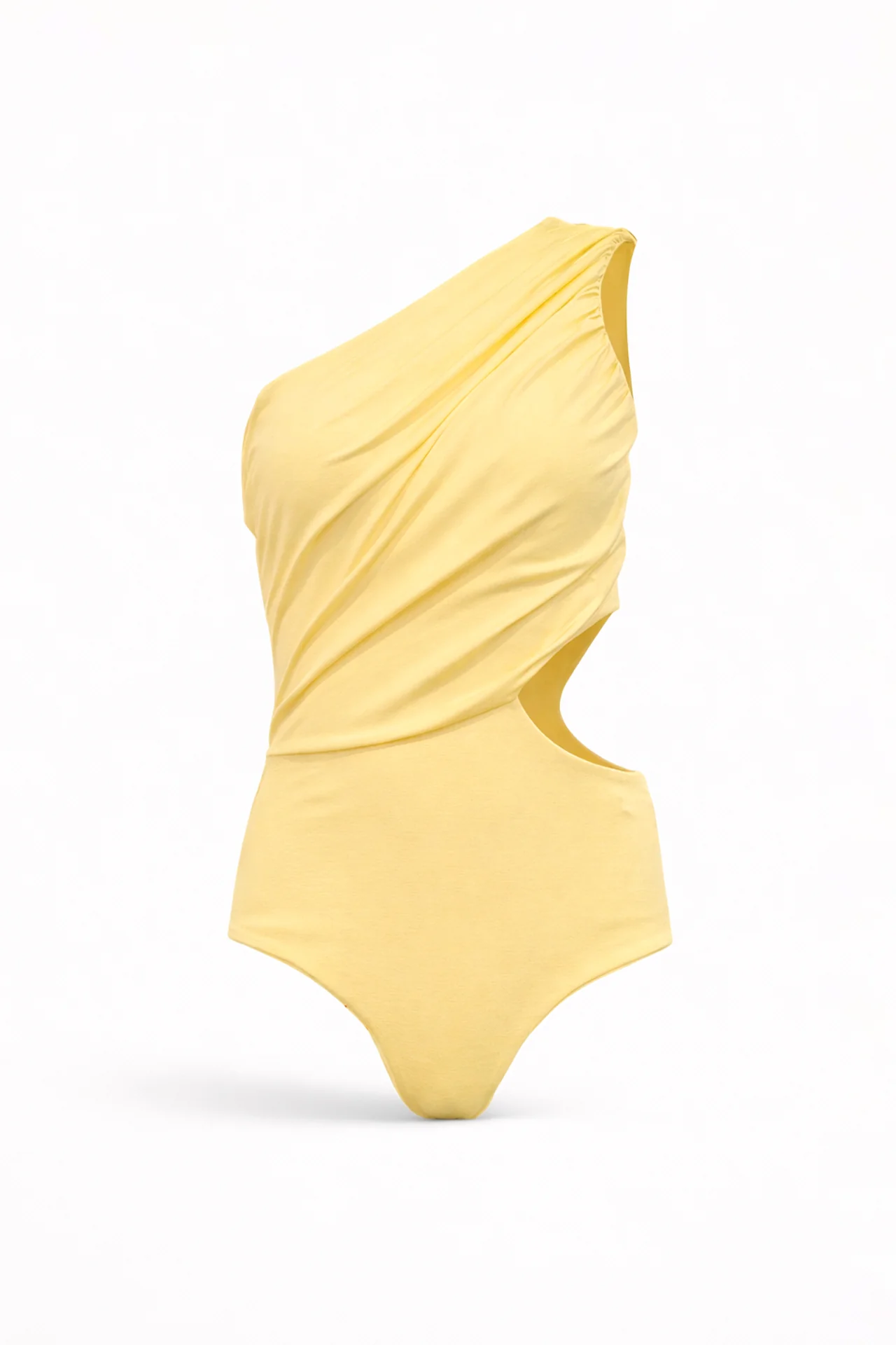SAHOCO-SS26-71 BODY AMARELO DRAPEADO COM ABERTURA LATERAL SAHOCO - Image 1