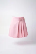 SAIA ROSA COM PREGAS E BOTÕES DOURADOS SAHOCO - Image 3