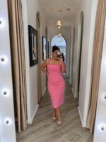 VESTIDO MIDI ROSA RINASCIMENTO - Image 3
