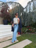 GABARDINE MIDI AZUL MARINHO COM CINTO FERRACHE - Image 2