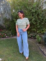 CAMISOLA VERDE EM RENDA COM FOLHOS PONTO CHIC - Image 3
