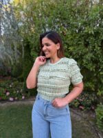 CAMISOLA VERDE EM RENDA COM FOLHOS PONTO CHIC - Image 2