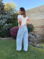 CALÇA DE GANGA AZUL WIDE LEG PONTO CHIC - Image 2